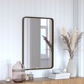 Flash Furniture Bronze 20" x 30" Rectangle Metal Frame Wall Mirror HFMHD-GDI-CRE8-312315-GG